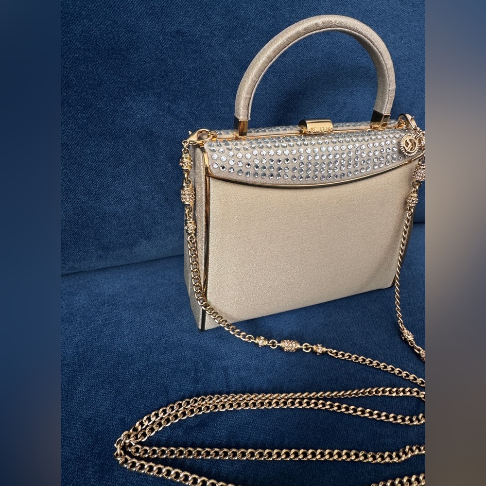 St. John Vintage‎ Mini top Handle Gold Evening Bag . - Picture 6 of 12